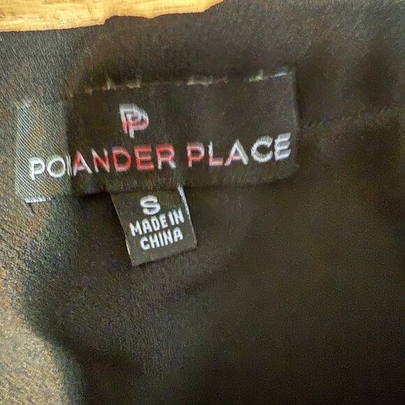 Pomander Place Tuckernuck Off the Shoulder Tunic Top SZ S Minimalist Black - Picture 3 of 8